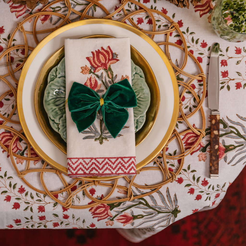 Rent: Ruby Blossom Napkin