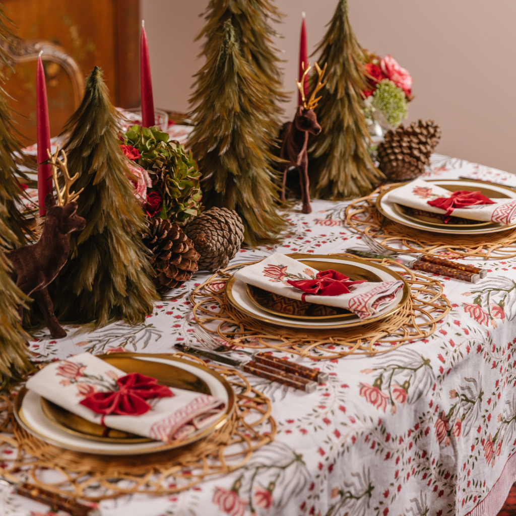 Rent: Ruby Blossom Napkin