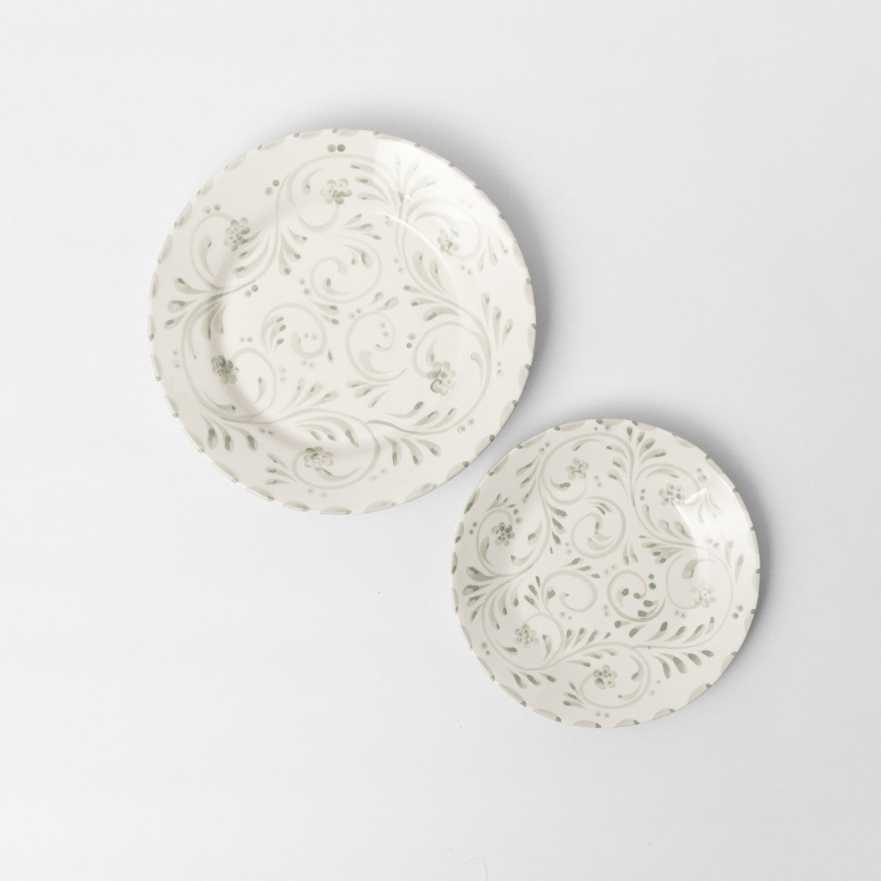 Sage Floral Starter Plate