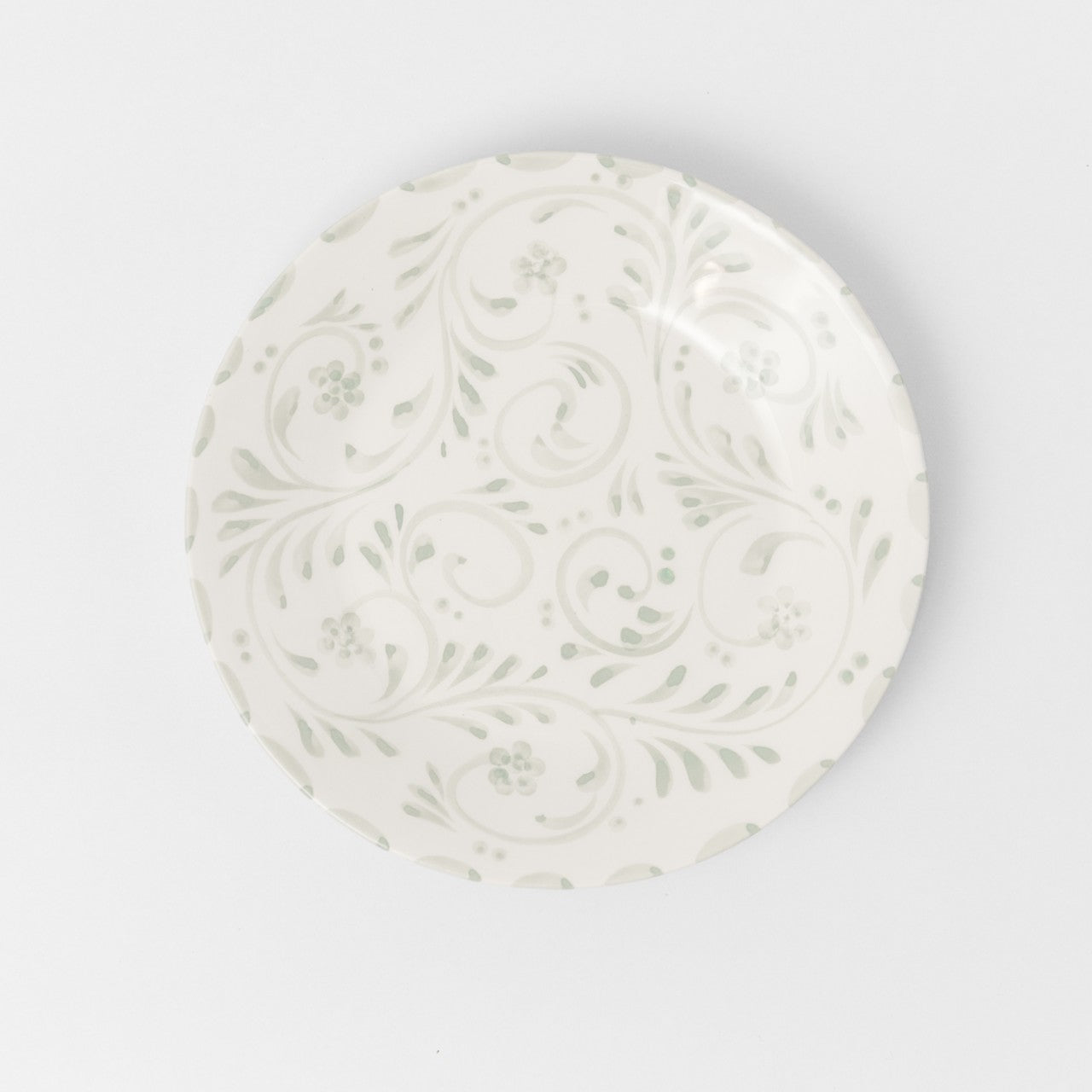 Sage Floral Dinner Plate