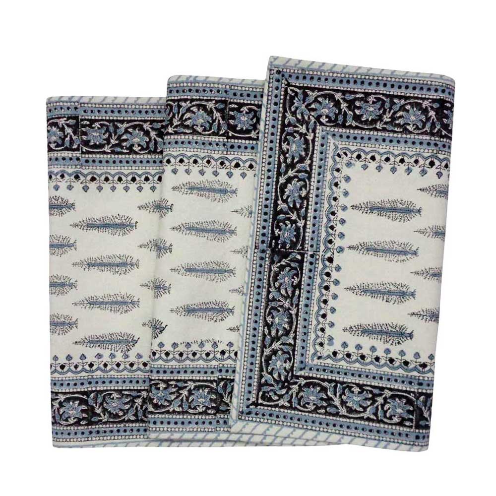 Blue Fern Table Runner